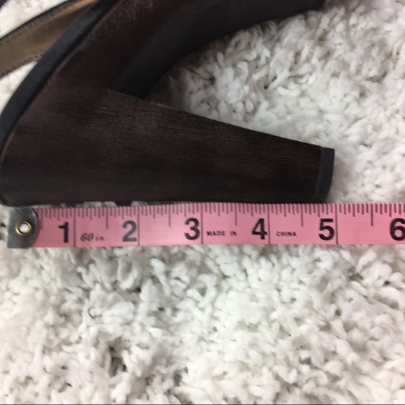 SM New York Elena Black Peep Toe Heel  9 - Picture 7 of 8